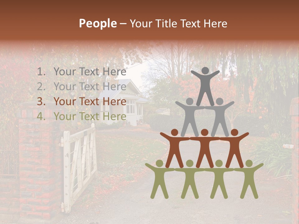 Portrait Of Young Elegance Woman Stroking Her Beautiful Face PowerPoint Template