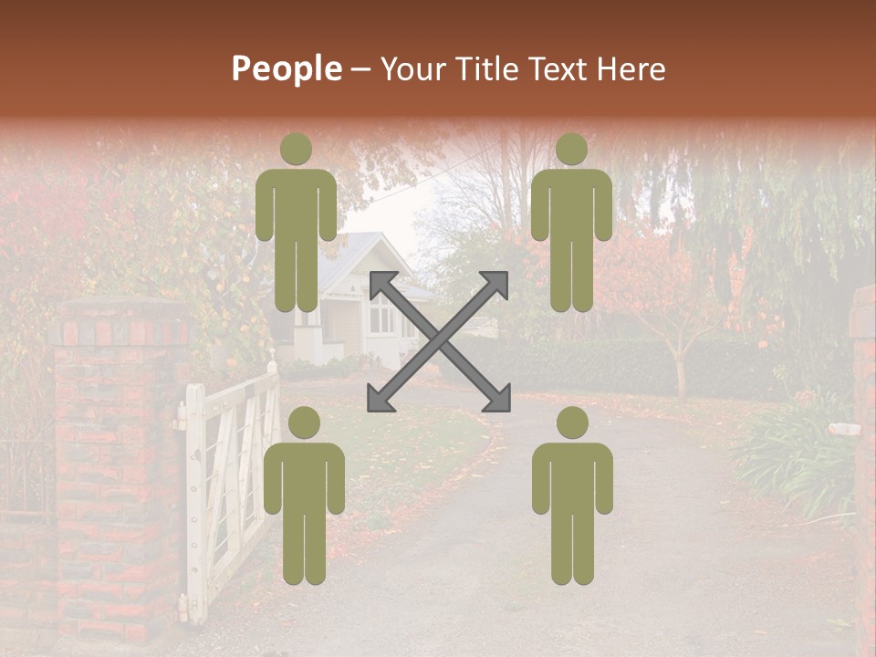 Portrait Of Young Elegance Woman Stroking Her Beautiful Face PowerPoint Template