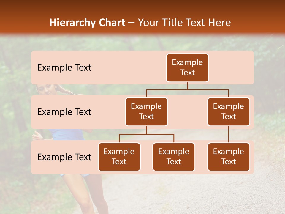 Woman Runner Exercising, From A Complete Series Of Photos. PowerPoint Template