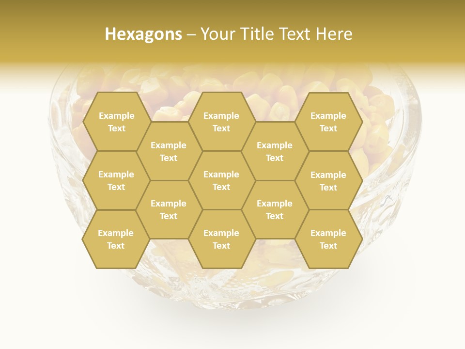 Sweetcorn In Crystal Bowl PowerPoint Template