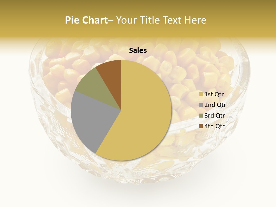 Sweetcorn In Crystal Bowl PowerPoint Template