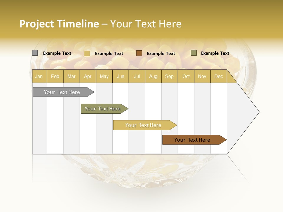 Sweetcorn In Crystal Bowl PowerPoint Template
