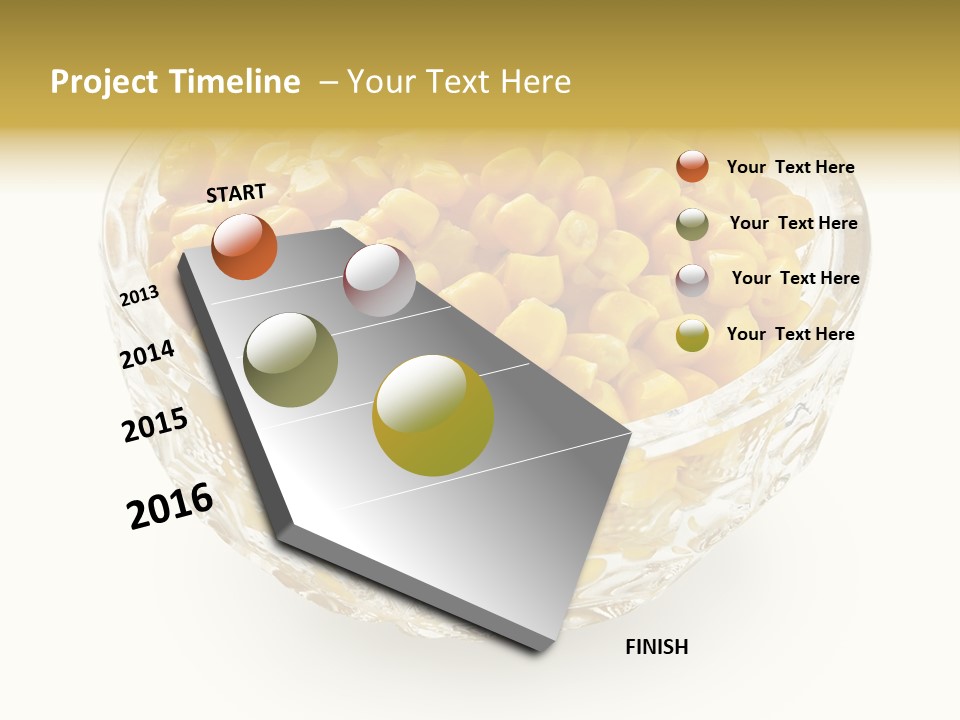 Sweetcorn In Crystal Bowl PowerPoint Template