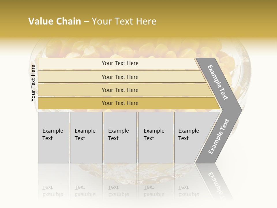 Sweetcorn In Crystal Bowl PowerPoint Template