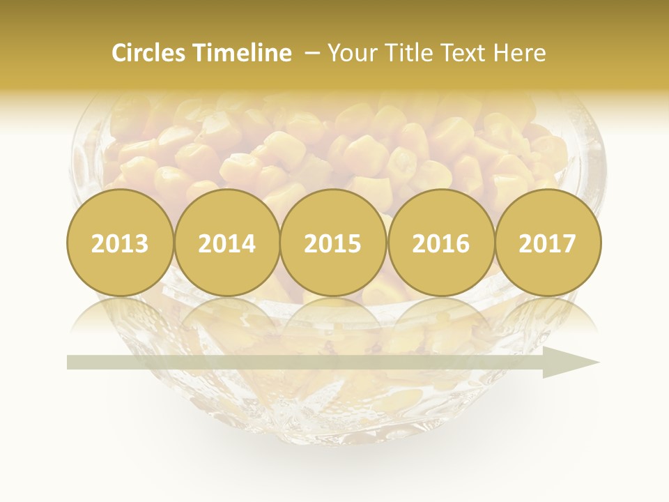 Sweetcorn In Crystal Bowl PowerPoint Template