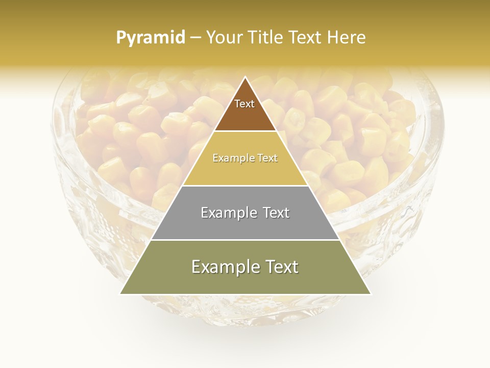 Sweetcorn In Crystal Bowl PowerPoint Template