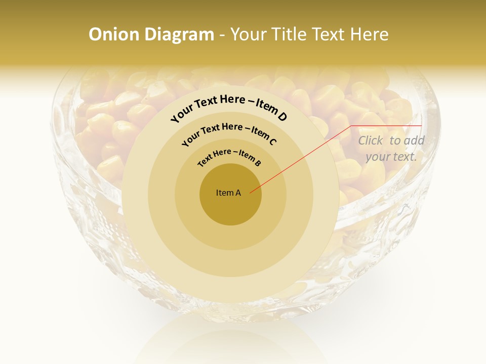 Sweetcorn In Crystal Bowl PowerPoint Template