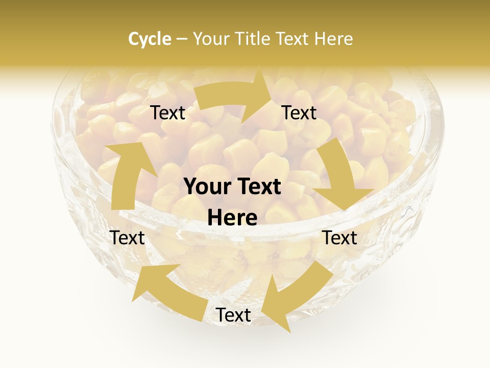 Sweetcorn In Crystal Bowl PowerPoint Template