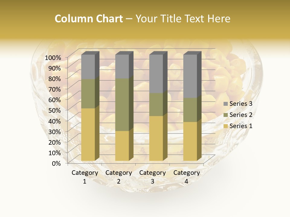 Sweetcorn In Crystal Bowl PowerPoint Template
