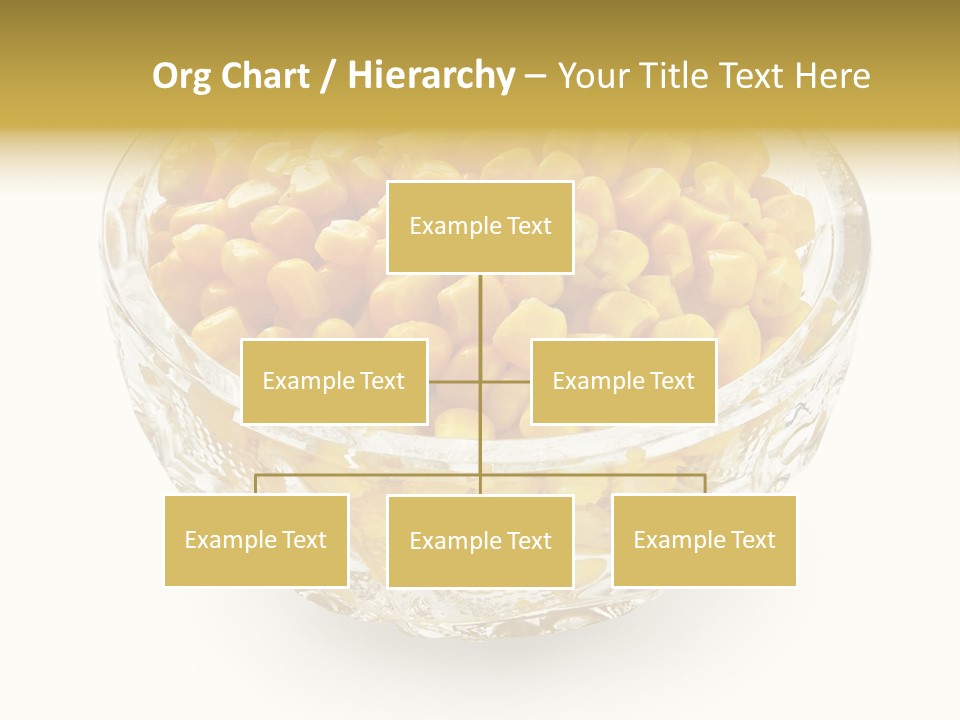 Sweetcorn In Crystal Bowl PowerPoint Template