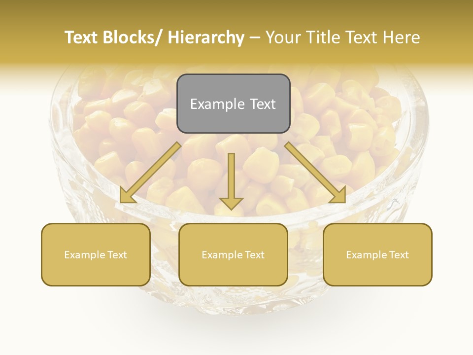 Sweetcorn In Crystal Bowl PowerPoint Template