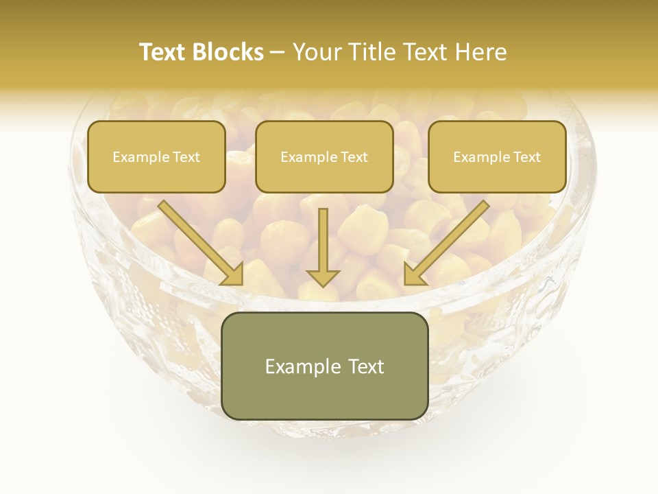 Sweetcorn In Crystal Bowl PowerPoint Template
