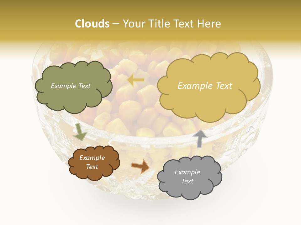 Sweetcorn In Crystal Bowl PowerPoint Template