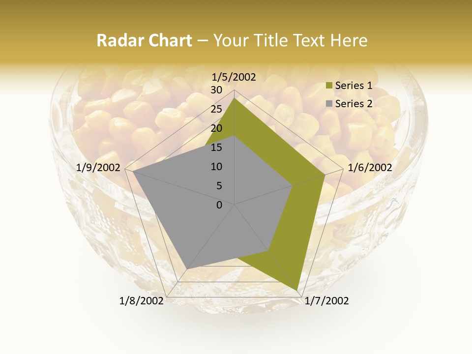 Sweetcorn In Crystal Bowl PowerPoint Template