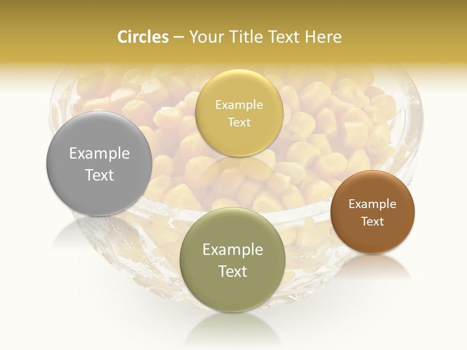 Sweetcorn In Crystal Bowl PowerPoint Template