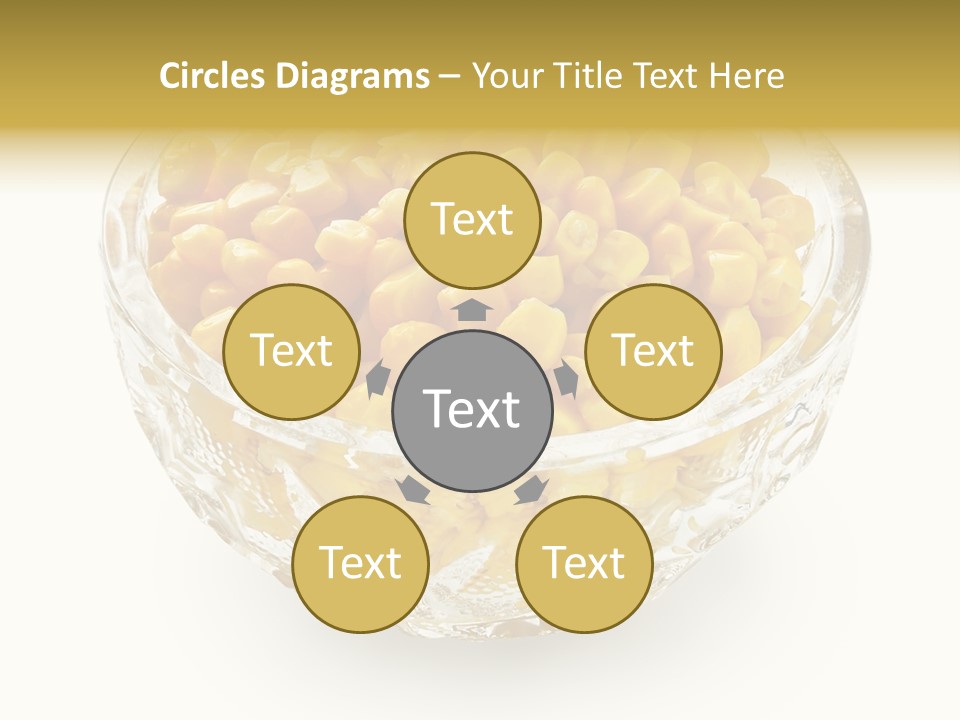 Sweetcorn In Crystal Bowl PowerPoint Template