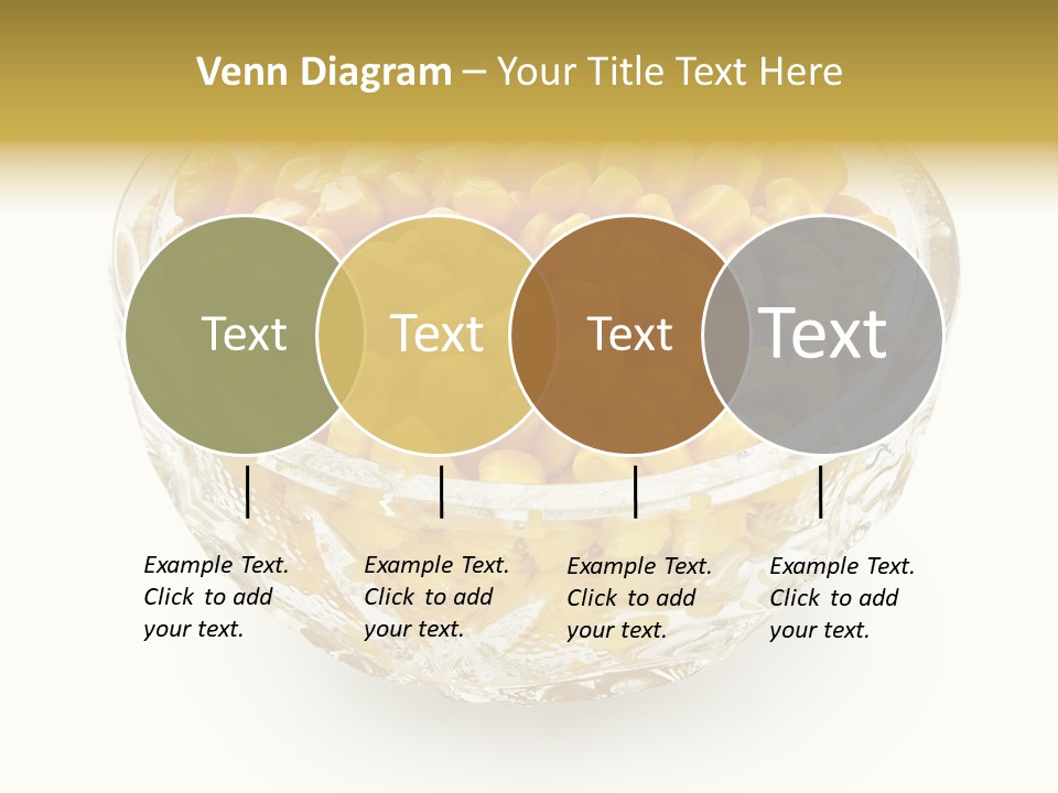 Sweetcorn In Crystal Bowl PowerPoint Template