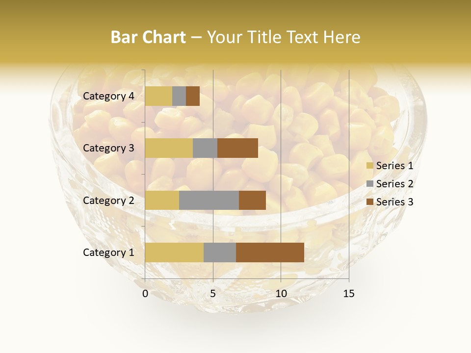Sweetcorn In Crystal Bowl PowerPoint Template