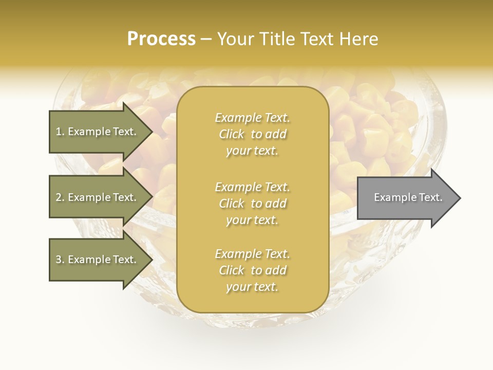 Sweetcorn In Crystal Bowl PowerPoint Template