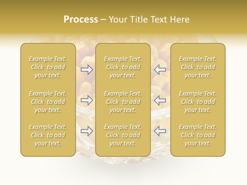 Sweetcorn In Crystal Bowl PowerPoint Template