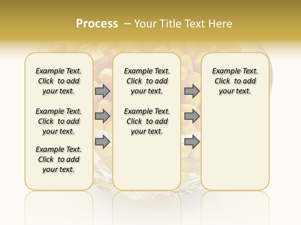 Sweetcorn In Crystal Bowl PowerPoint Template