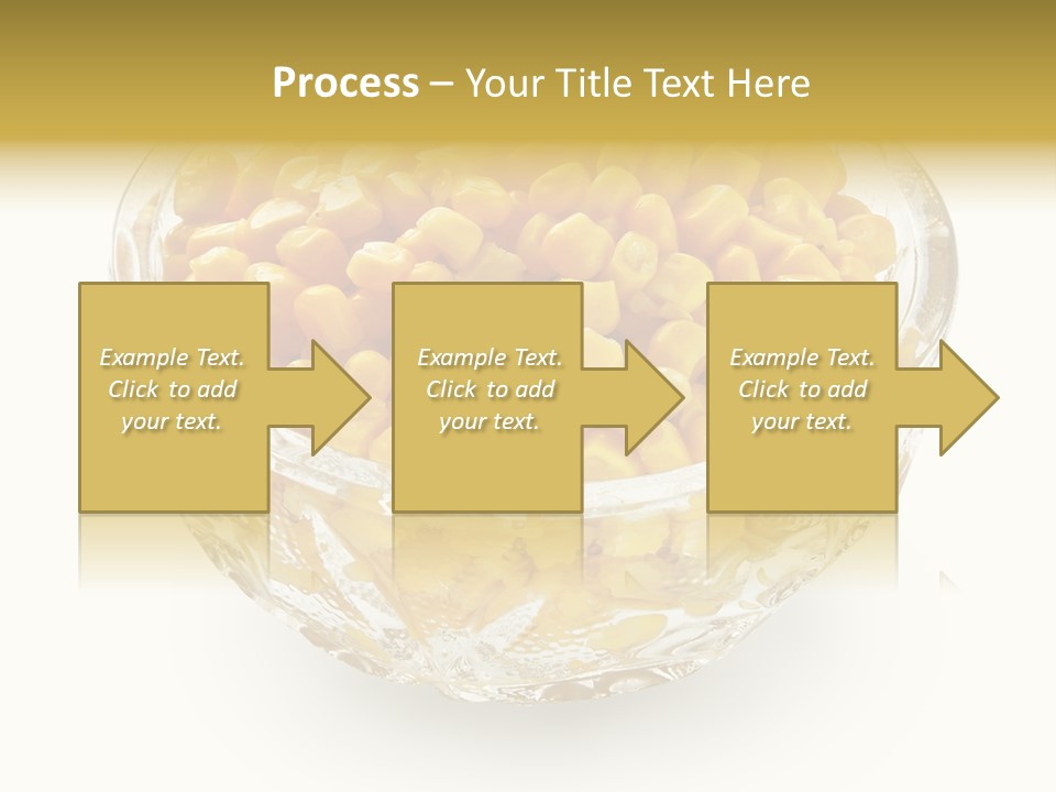 Sweetcorn In Crystal Bowl PowerPoint Template