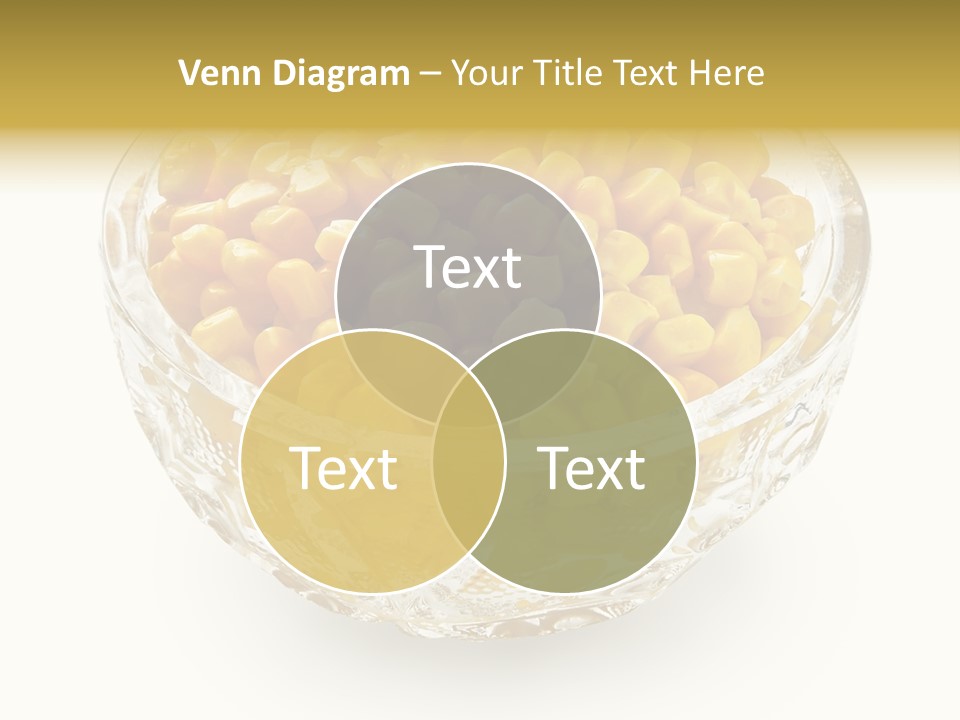 Sweetcorn In Crystal Bowl PowerPoint Template