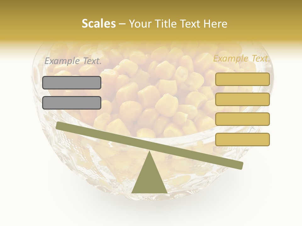 Sweetcorn In Crystal Bowl PowerPoint Template