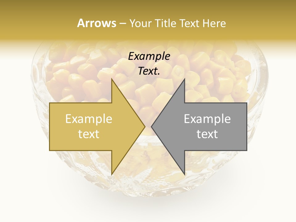 Sweetcorn In Crystal Bowl PowerPoint Template