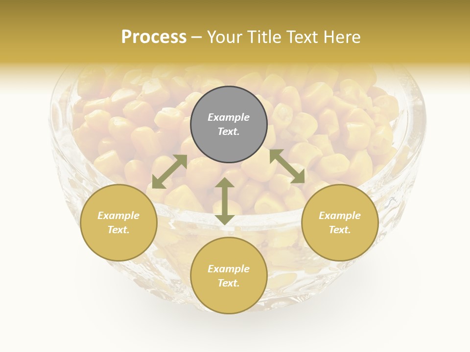 Sweetcorn In Crystal Bowl PowerPoint Template