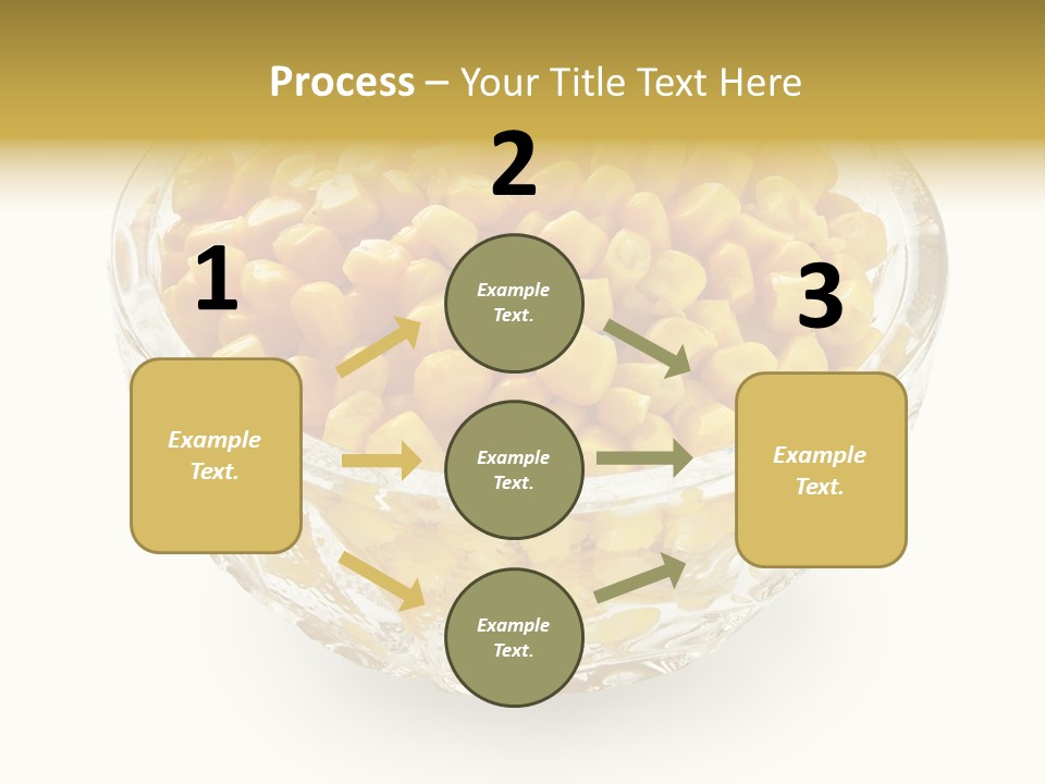 Sweetcorn In Crystal Bowl PowerPoint Template