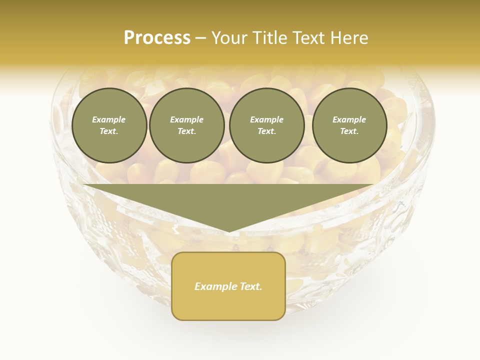 Sweetcorn In Crystal Bowl PowerPoint Template