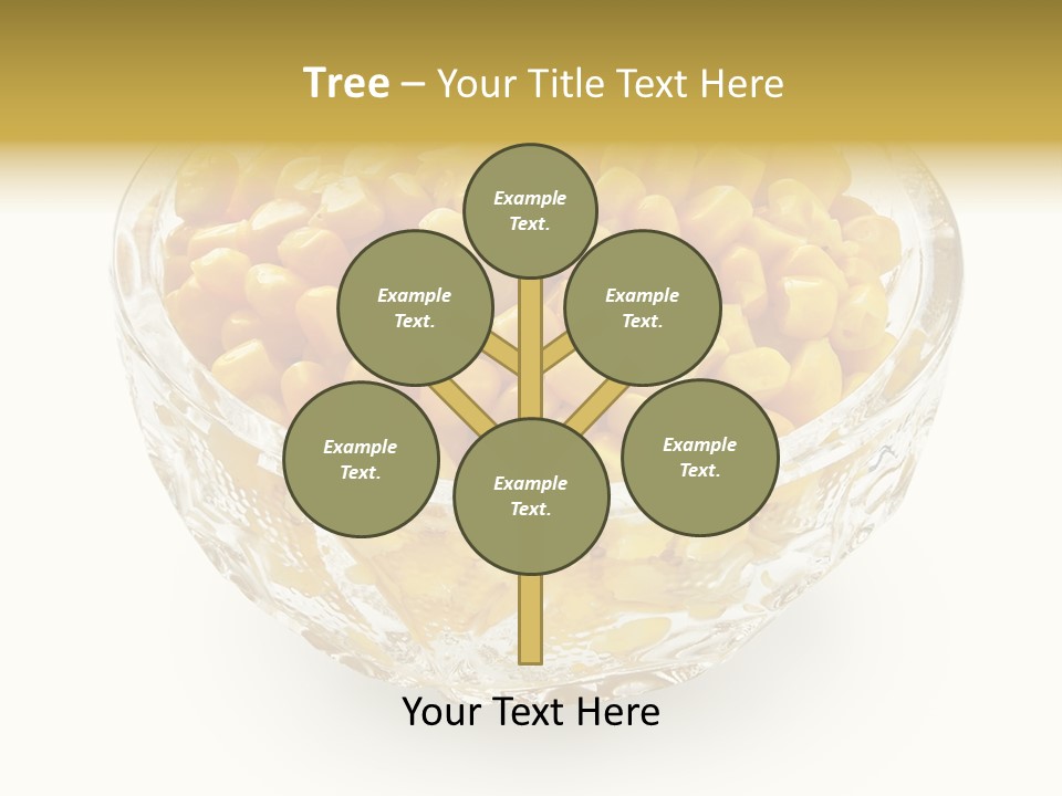 Sweetcorn In Crystal Bowl PowerPoint Template