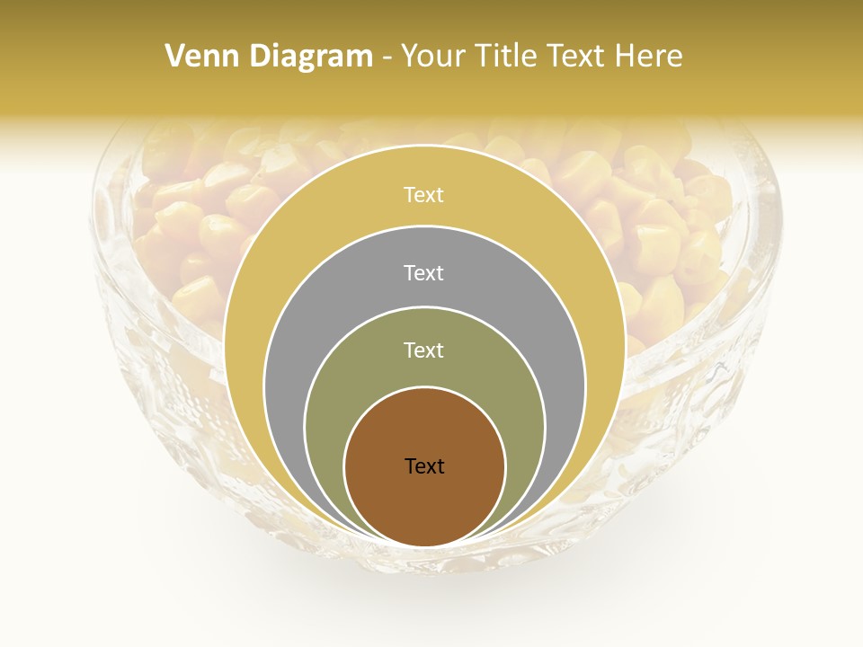 Sweetcorn In Crystal Bowl PowerPoint Template