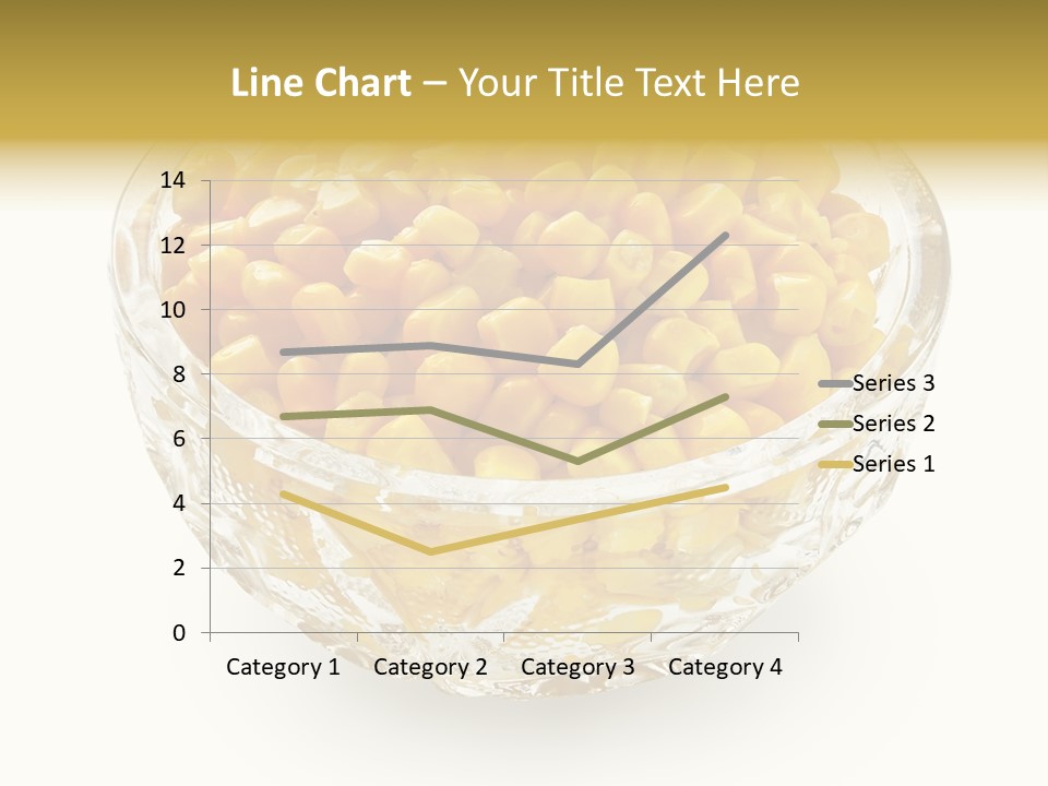 Sweetcorn In Crystal Bowl PowerPoint Template