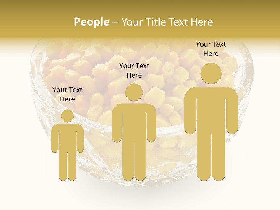 Sweetcorn In Crystal Bowl PowerPoint Template