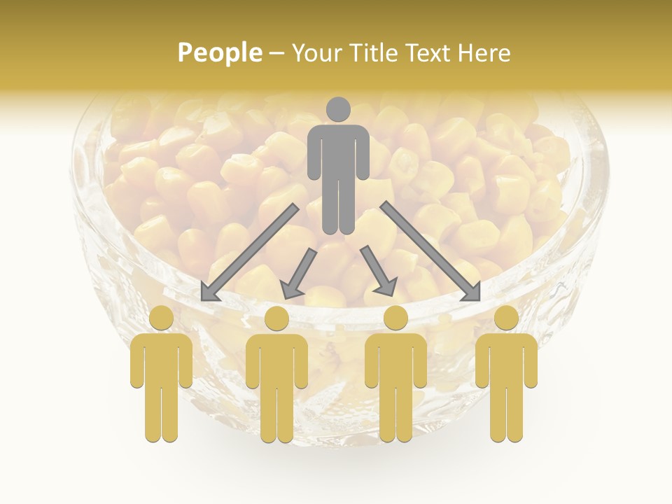 Sweetcorn In Crystal Bowl PowerPoint Template