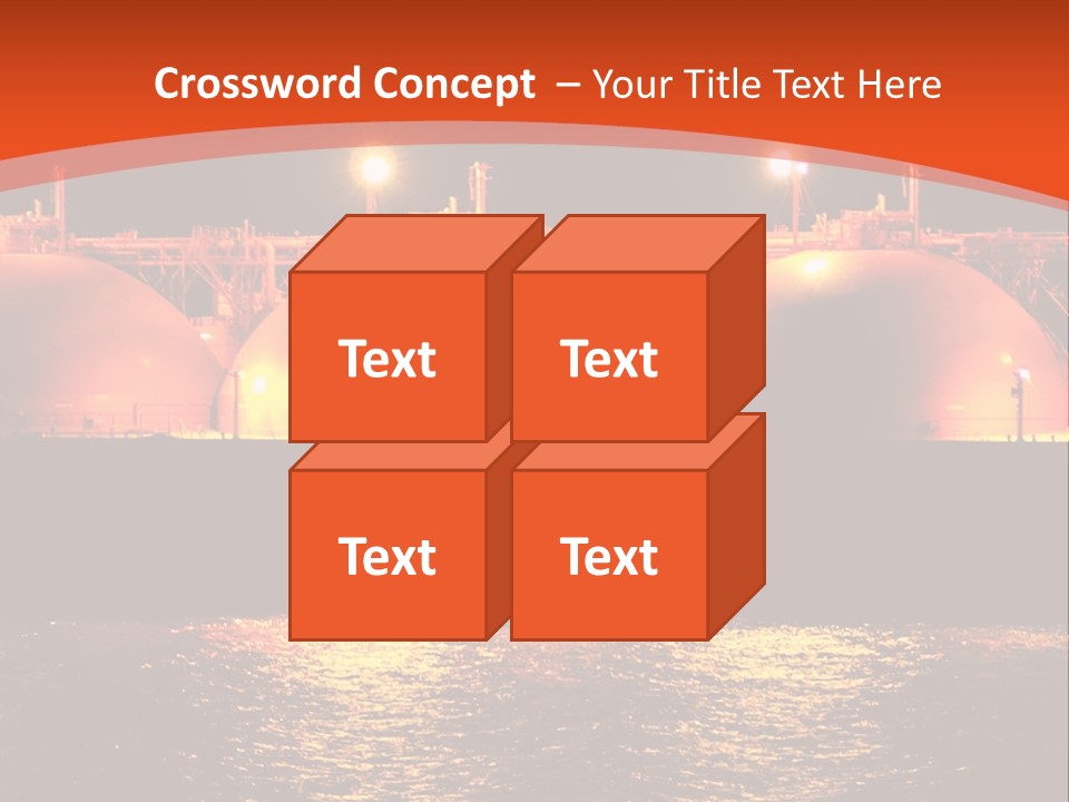 Oil And Gas Industry АБ?? Liquefied Natural Gas Tanker Lng PowerPoint Template
