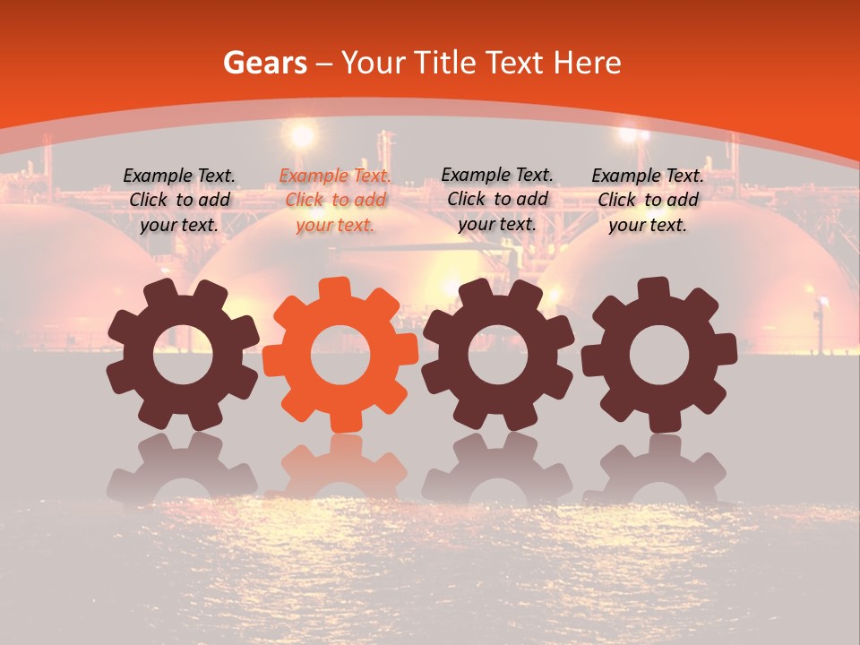 Oil And Gas Industry АБ?? Liquefied Natural Gas Tanker Lng PowerPoint Template