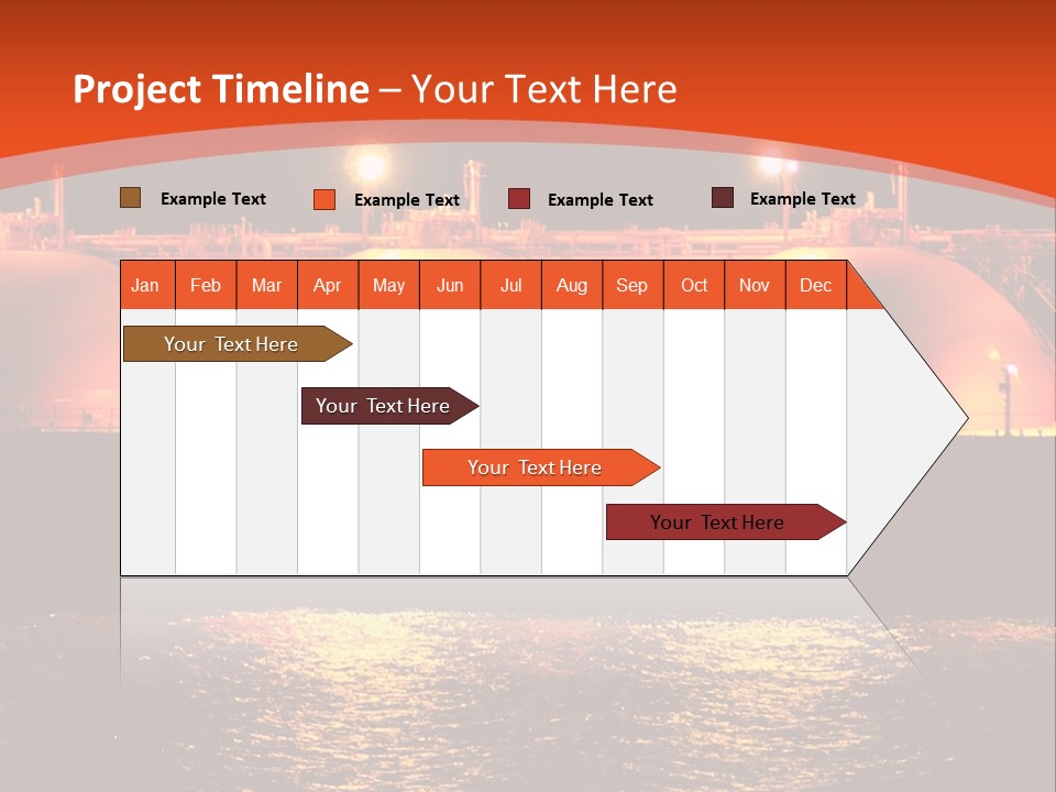 Oil And Gas Industry АБ?? Liquefied Natural Gas Tanker Lng PowerPoint Template