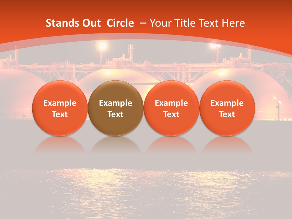 Oil And Gas Industry АБ?? Liquefied Natural Gas Tanker Lng PowerPoint Template