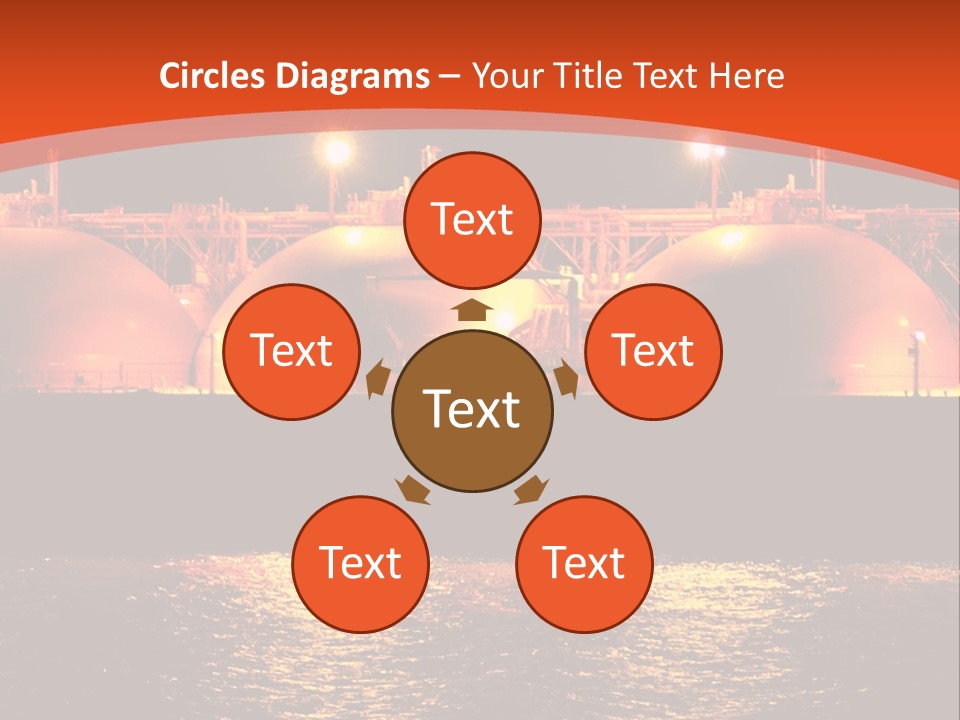 Oil And Gas Industry АБ?? Liquefied Natural Gas Tanker Lng PowerPoint Template