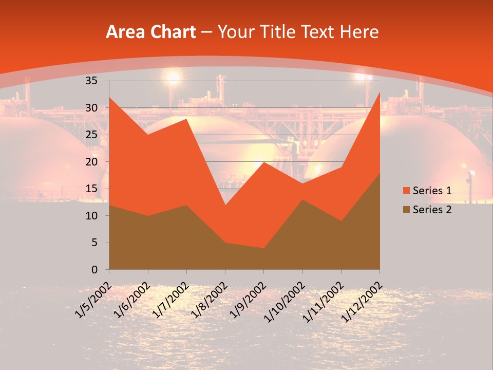 Oil And Gas Industry АБ?? Liquefied Natural Gas Tanker Lng PowerPoint Template