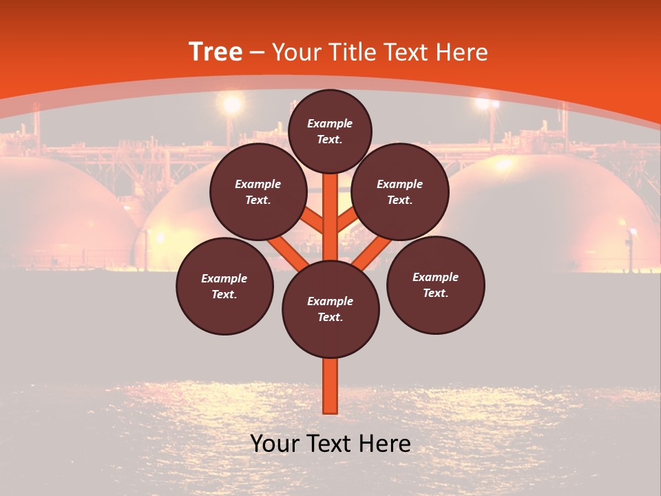 Oil And Gas Industry АБ?? Liquefied Natural Gas Tanker Lng PowerPoint Template