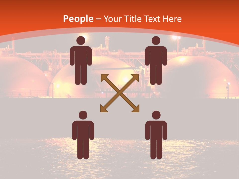 Oil And Gas Industry АБ?? Liquefied Natural Gas Tanker Lng PowerPoint Template