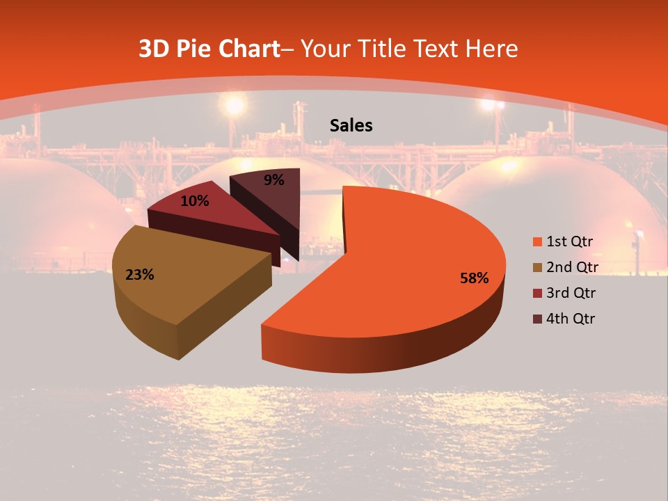 Oil And Gas Industry АБ?? Liquefied Natural Gas Tanker Lng PowerPoint Template