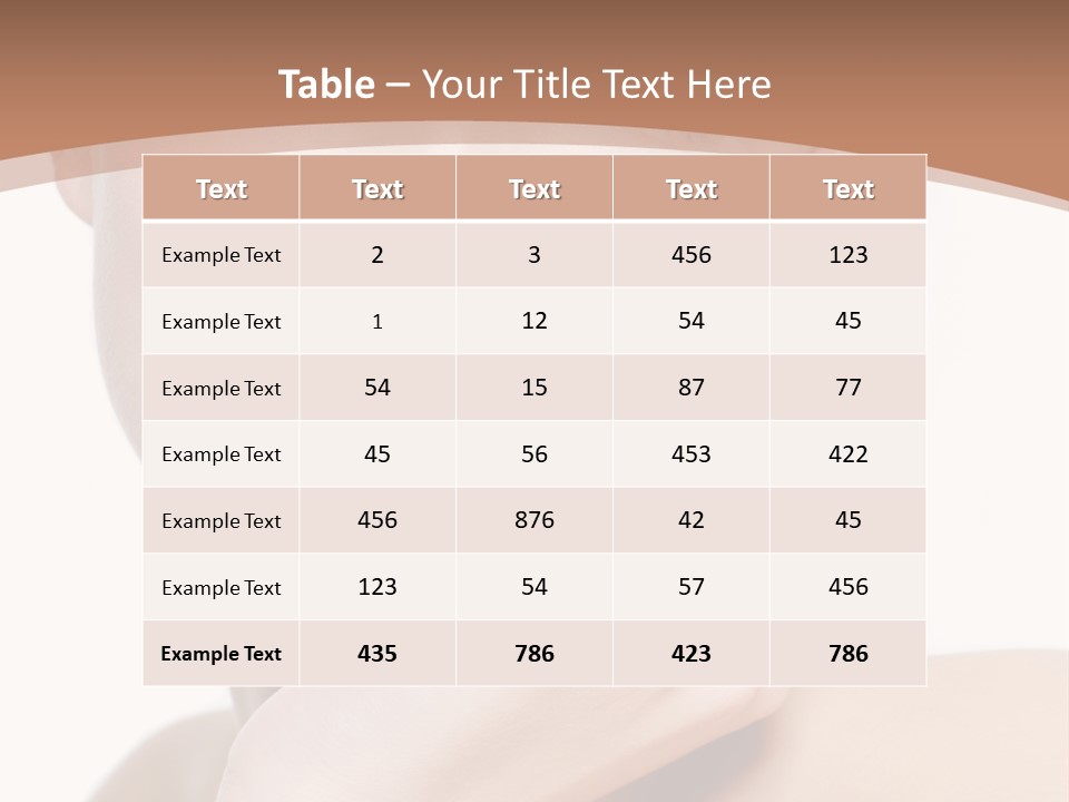 Portrait Of Young Elegance Woman Stroking Her Beautiful Face PowerPoint Template