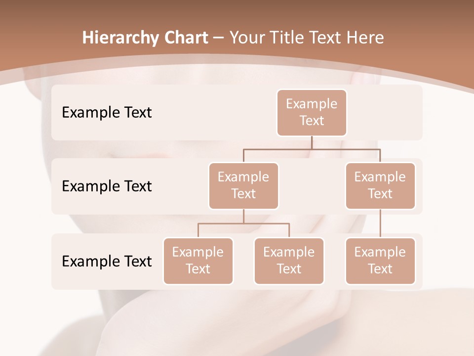 Portrait Of Young Elegance Woman Stroking Her Beautiful Face PowerPoint Template