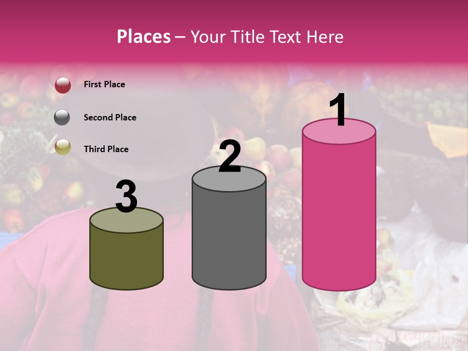 Woman At Pisac Market In Peru PowerPoint Template