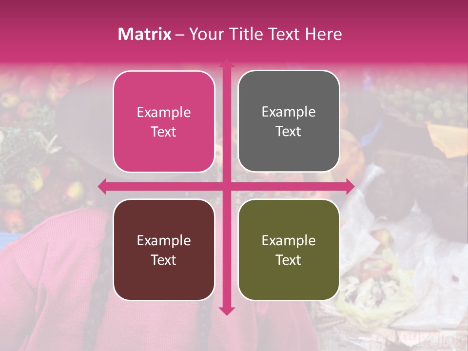 Woman At Pisac Market In Peru PowerPoint Template